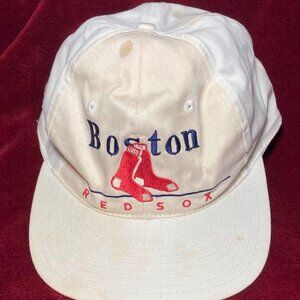 Boston Red Sox Brand Twins Strapback Adjustable Snapback Hat Cap MLB White
